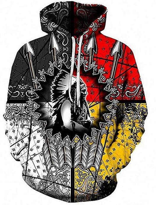 THE AMERICAN ABORIGINAL INDIGENOUS MOVEMENT – SPONSORED DONATION PRODUCT – Native American Printed Sweatshirt